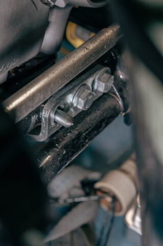 der "once in a lifetime usage"-Körner ist in Position